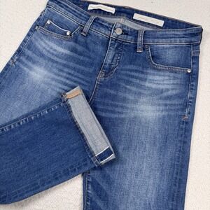 Pilcro and the Letterpress Parallel Jeans Womens 29‎ Blue Selvedge Anthropologie